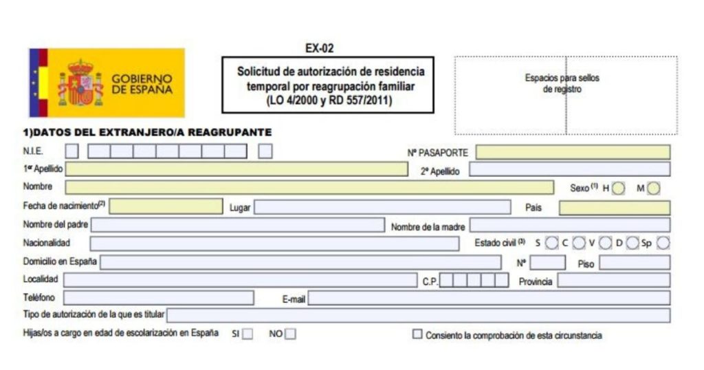 Requisitos para reagrupación familiar en España
