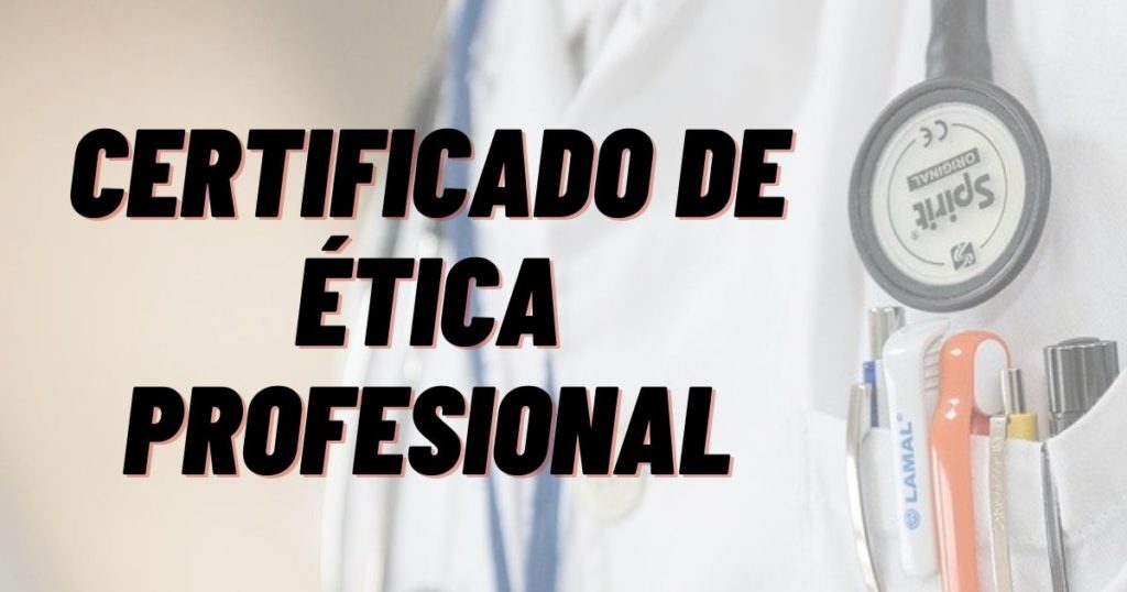 certificado de ética profesional