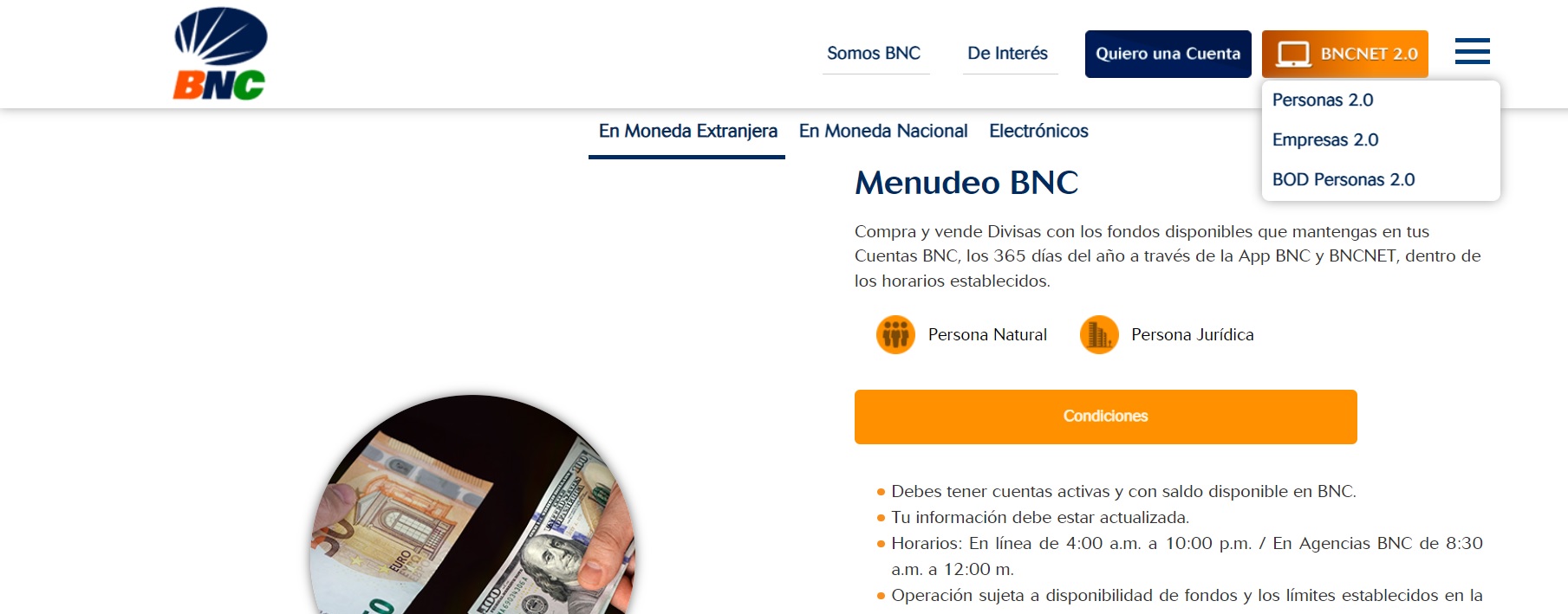 Banca electrónica: BNC net